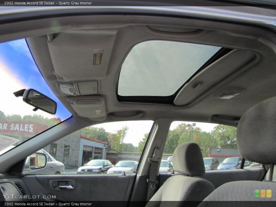 Quartz Gray Interior Sunroof for the 2002 Honda Accord SE Sedan #39252793