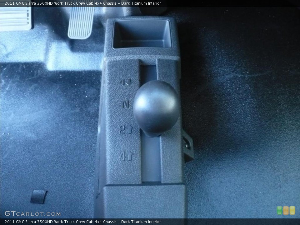 Dark Titanium Interior Controls for the 2011 GMC Sierra 3500HD Work Truck Crew Cab 4x4 Chassis #39253109