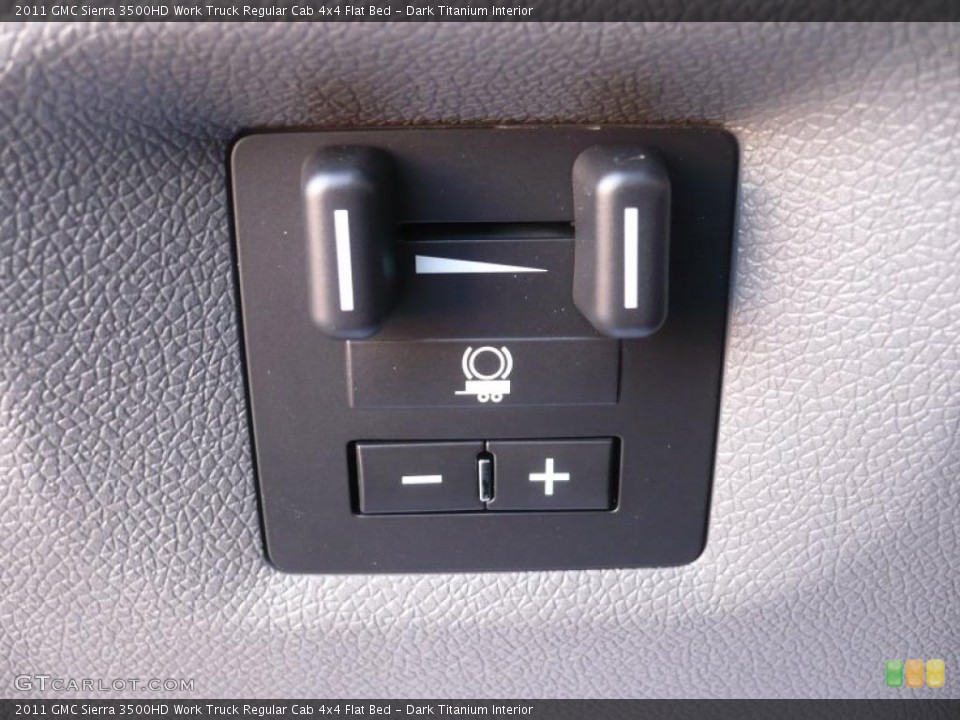 Dark Titanium Interior Controls for the 2011 GMC Sierra 3500HD Work Truck Regular Cab 4x4 Flat Bed #39253177