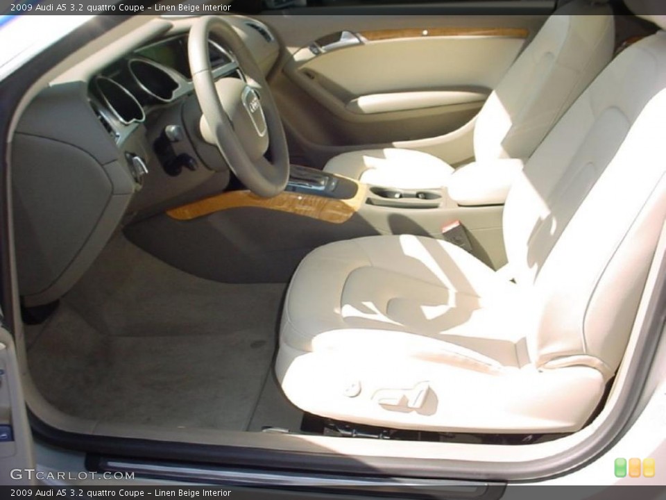 Linen Beige Interior Photo for the 2009 Audi A5 3.2 quattro Coupe #39253790