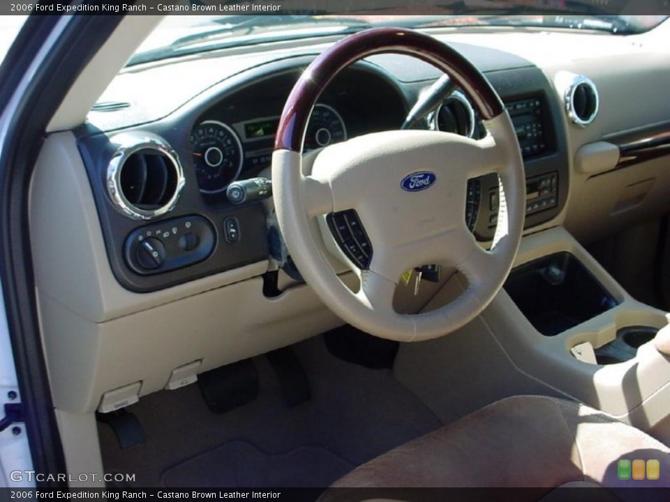 Castano Brown Leather Interior Dashboard for the 2006 Ford Expedition King Ranch #39253886