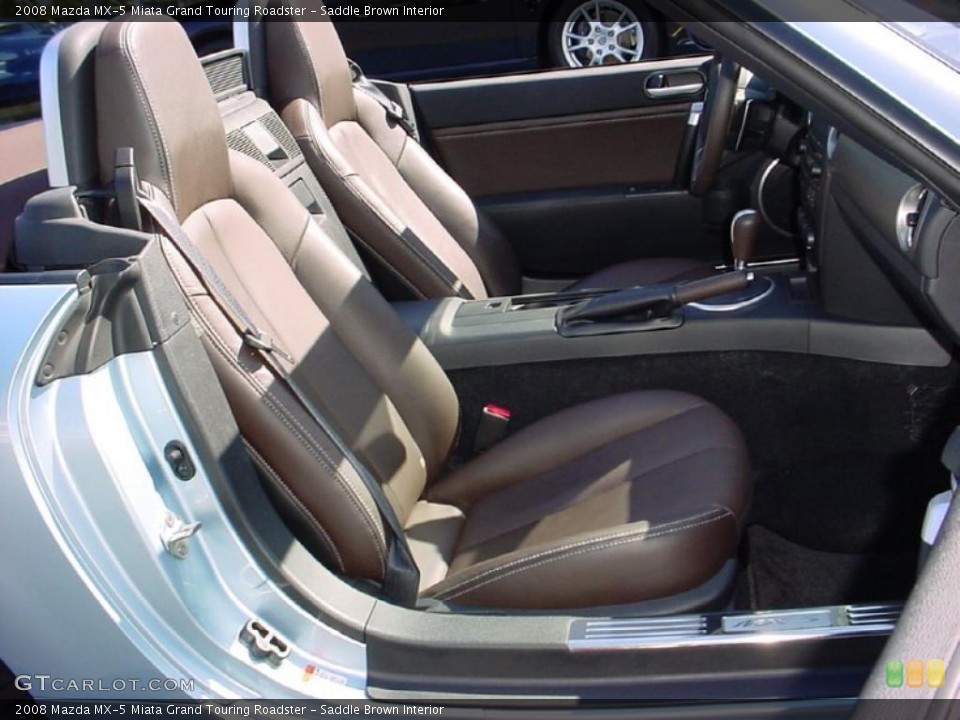 Saddle Brown Interior Photo for the 2008 Mazda MX-5 Miata Grand Touring Roadster #39254030