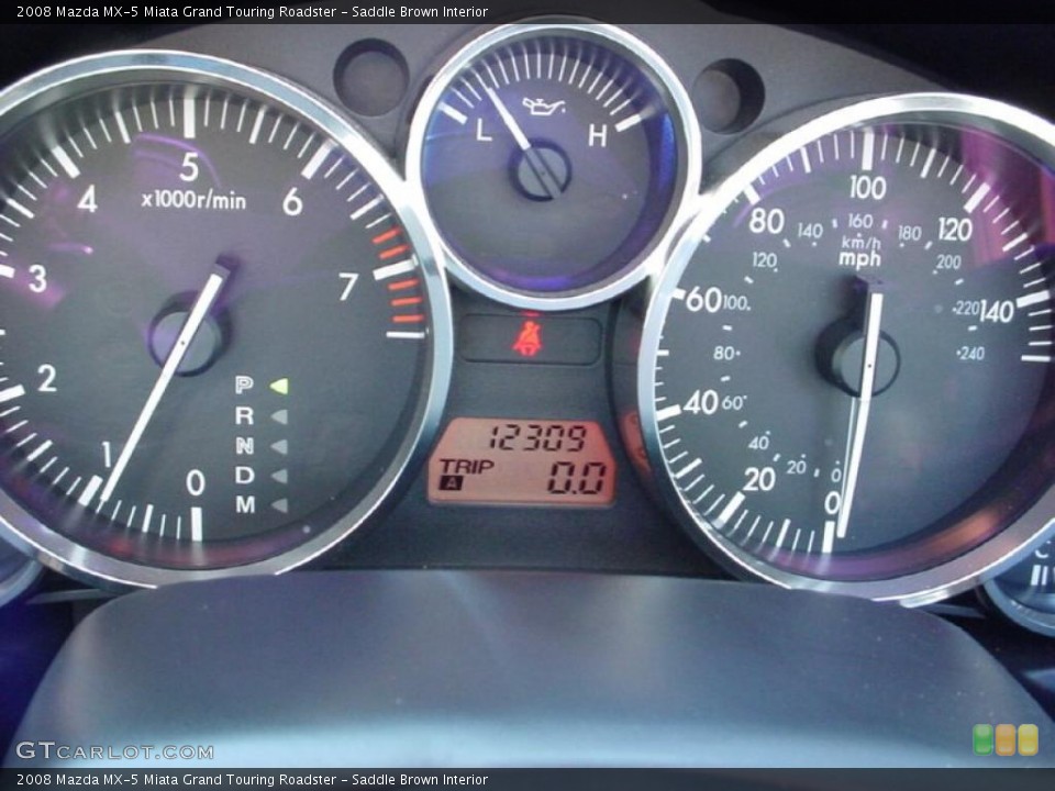 Saddle Brown Interior Gauges for the 2008 Mazda MX-5 Miata Grand Touring Roadster #39254062