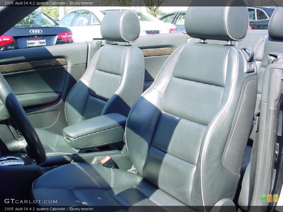 Ebony Interior Photo for the 2005 Audi S4 4.2 quattro Cabriolet #39254122