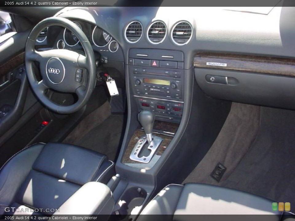 Ebony Interior Dashboard for the 2005 Audi S4 4.2 quattro Cabriolet #39254150