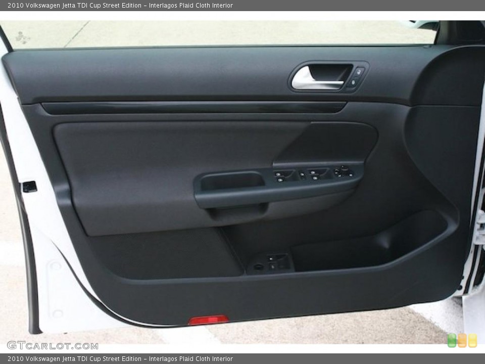 Interlagos Plaid Cloth Interior Door Panel for the 2010 Volkswagen Jetta TDI Cup Street Edition #39255875
