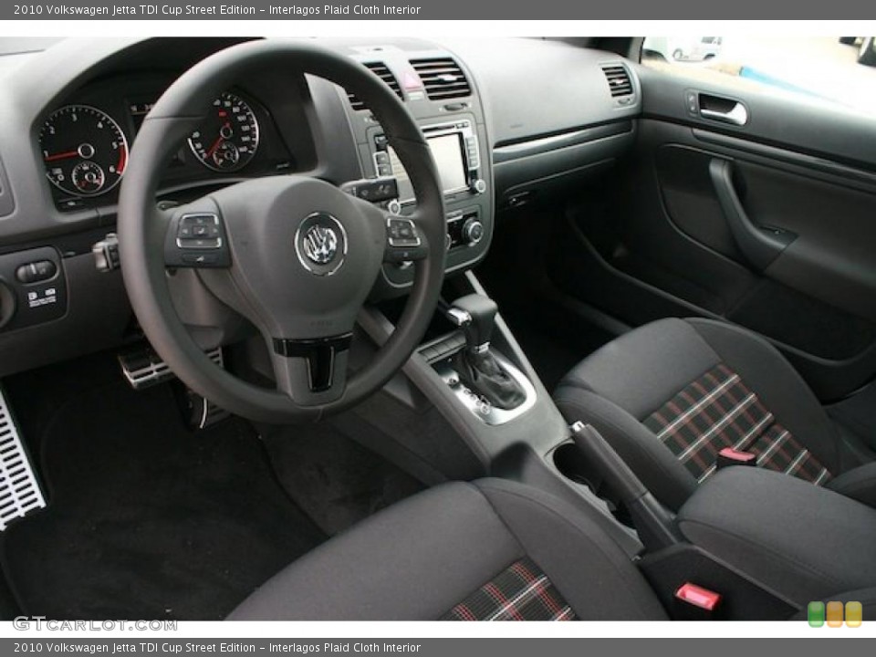 Interlagos Plaid Cloth Interior Prime Interior for the 2010 Volkswagen Jetta TDI Cup Street Edition #39255879