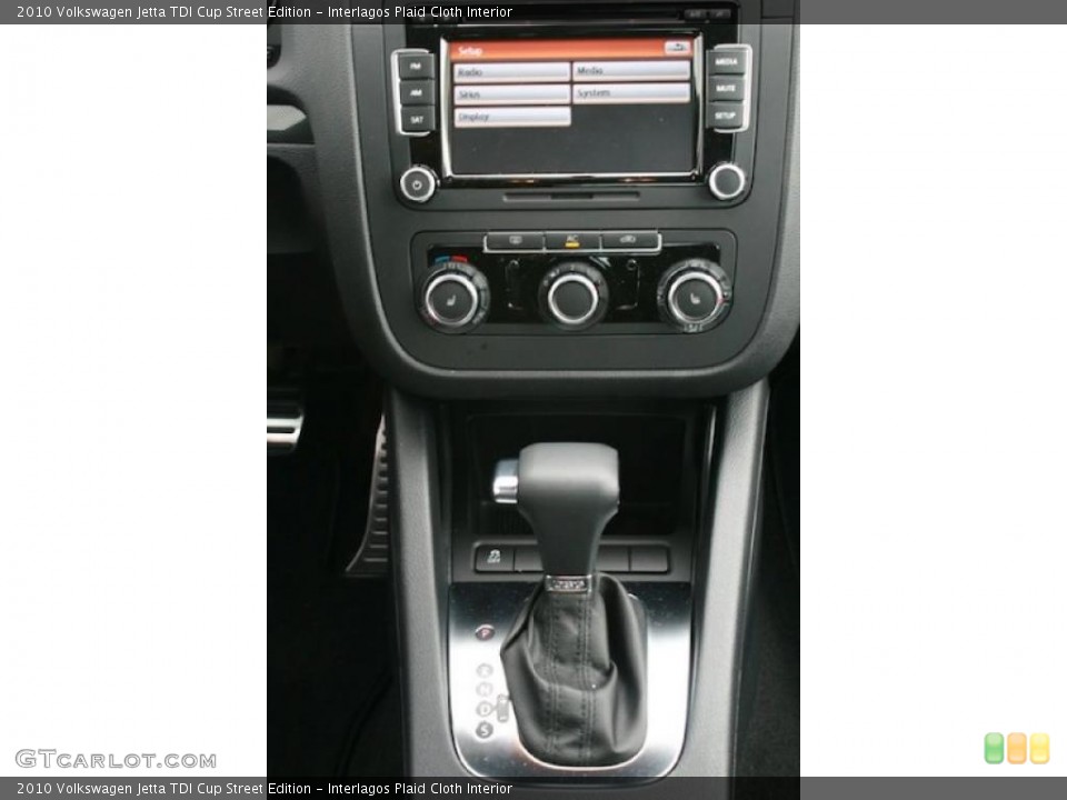Interlagos Plaid Cloth Interior Controls for the 2010 Volkswagen Jetta TDI Cup Street Edition #39255891