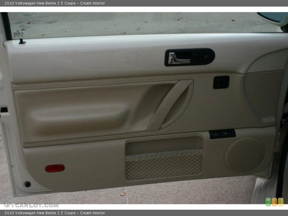 Cream Interior Door Panel for the 2010 Volkswagen New Beetle 2.5 Coupe #39256263