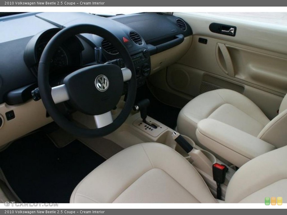Cream Interior Prime Interior for the 2010 Volkswagen New Beetle 2.5 Coupe #39256267