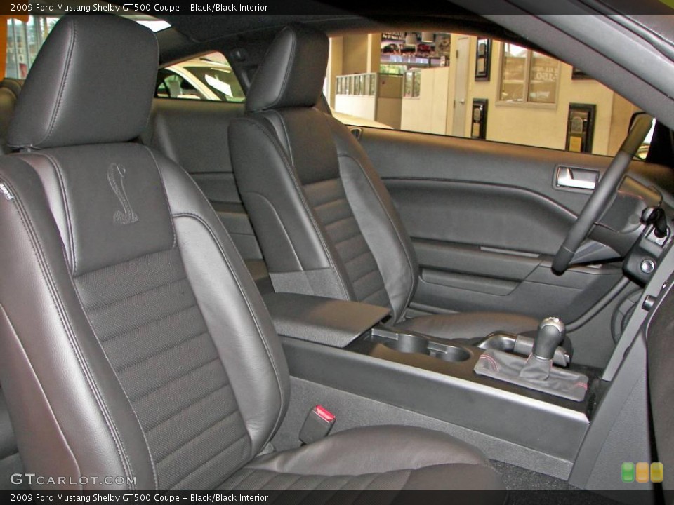Black/Black Interior Photo for the 2009 Ford Mustang Shelby GT500 Coupe #3925759