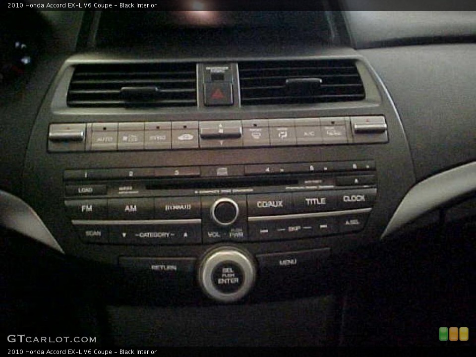 Black Interior Controls for the 2010 Honda Accord EX-L V6 Coupe #39259373