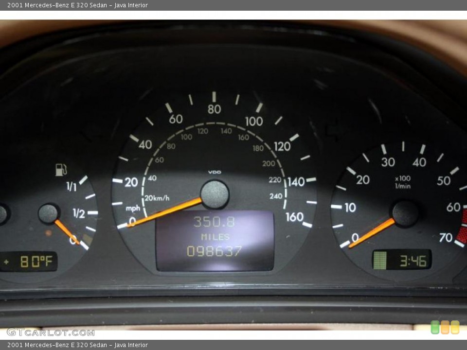 Java Interior Gauges for the 2001 Mercedes-Benz E 320 Sedan #39260763