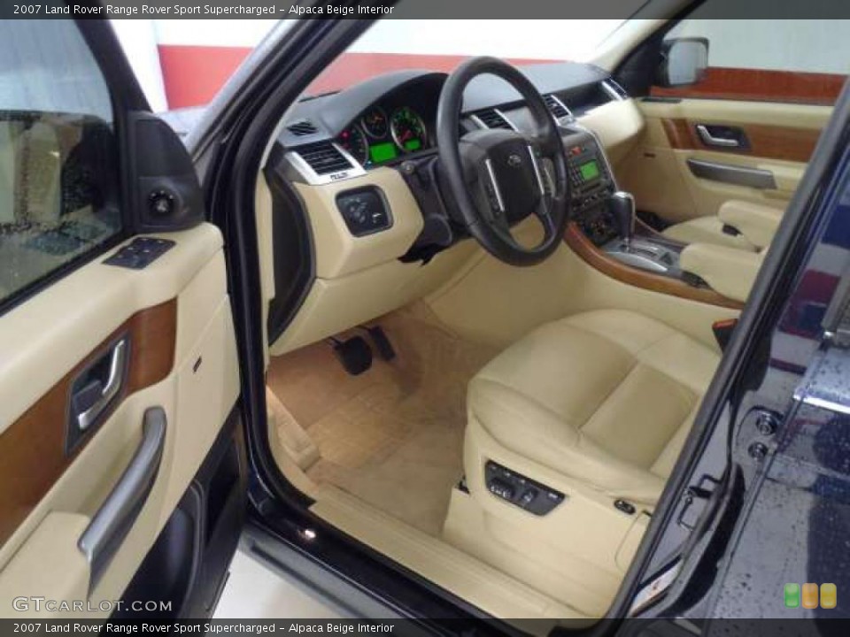 Alpaca Beige 2007 Land Rover Range Rover Sport Interiors