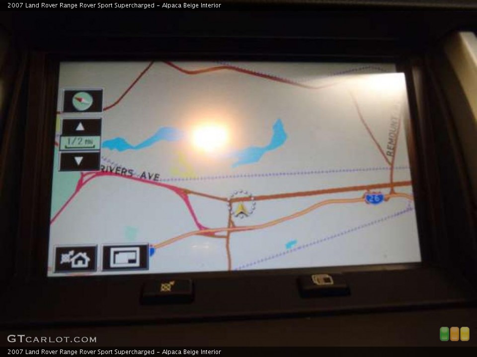 Alpaca Beige Interior Navigation for the 2007 Land Rover Range Rover Sport Supercharged #39262015