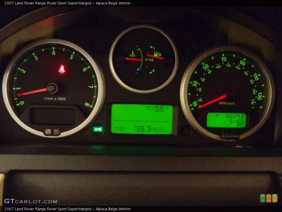 Alpaca Beige Interior Gauges for the 2007 Land Rover Range Rover Sport Supercharged #39262031