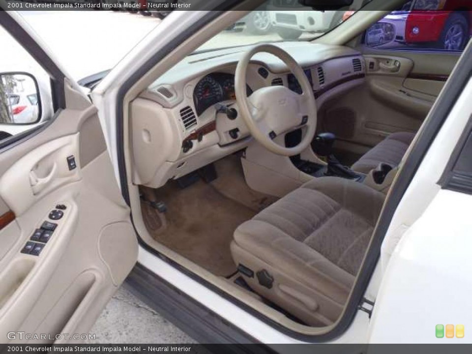 Neutral Interior Prime Interior for the 2001 Chevrolet Impala  #39262223