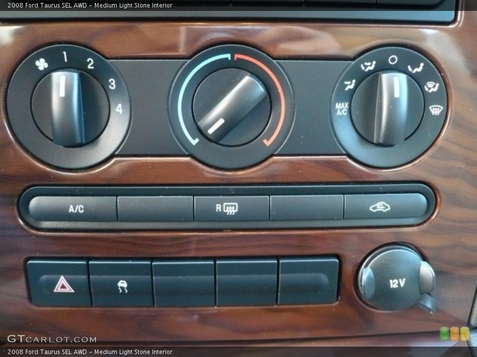 Medium Light Stone Interior Controls for the 2008 Ford Taurus SEL AWD #39263059