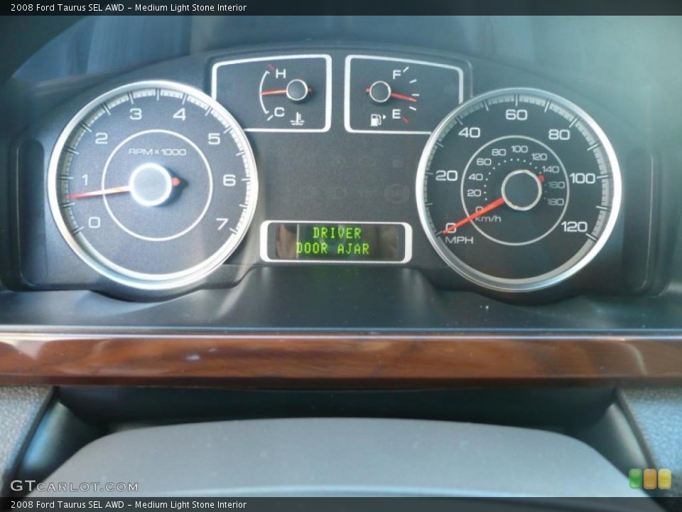Medium Light Stone Interior Gauges for the 2008 Ford Taurus SEL AWD #39263075