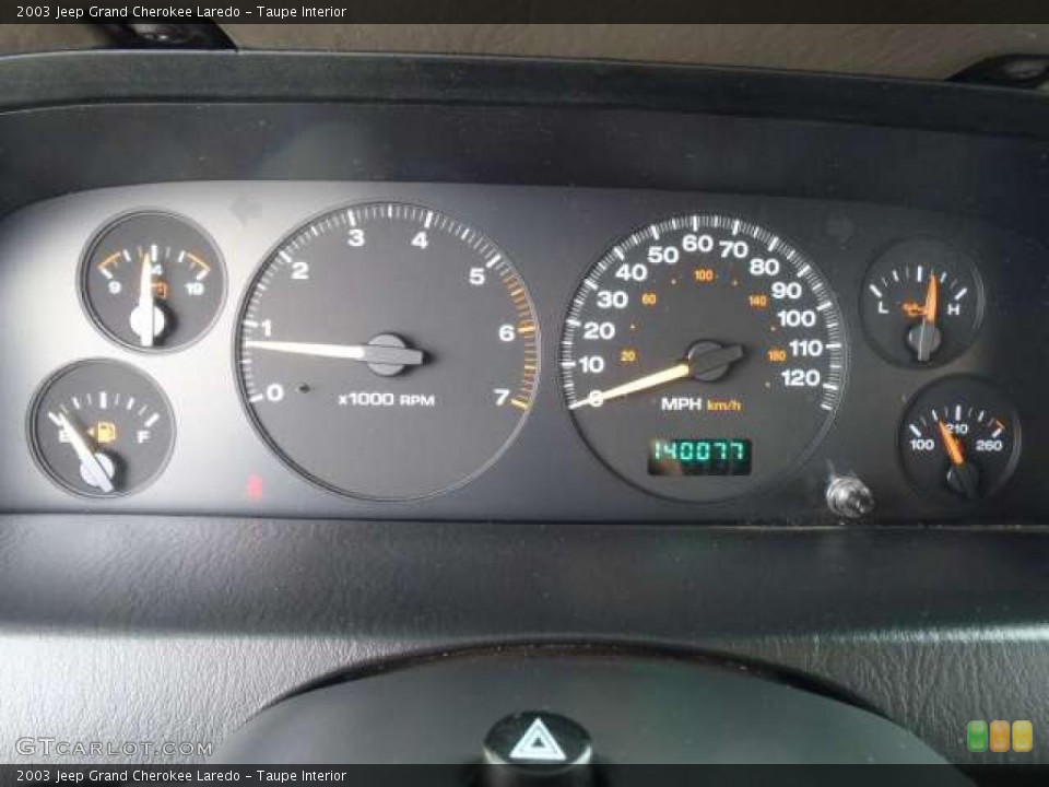 Taupe Interior Gauges for the 2003 Jeep Grand Cherokee Laredo #39263719
