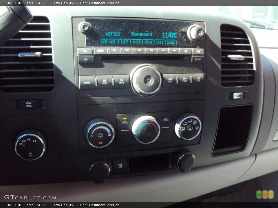 Light Cashmere Interior Controls for the 2008 GMC Sierra 1500 SLE Crew Cab 4x4 #39263779