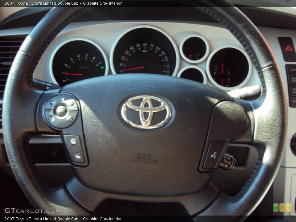 Graphite Gray Interior Steering Wheel for the 2007 Toyota Tundra Limited Double Cab #39263951