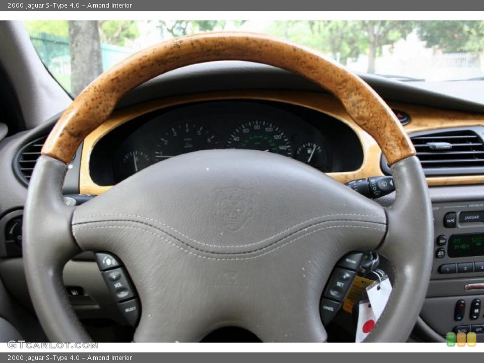 Almond Interior Steering Wheel for the 2000 Jaguar S-Type 4.0 #39264083