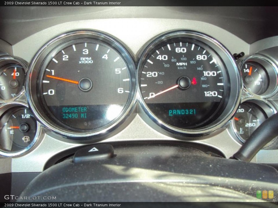 Dark Titanium Interior Gauges for the 2009 Chevrolet Silverado 1500 LT Crew Cab #39264655