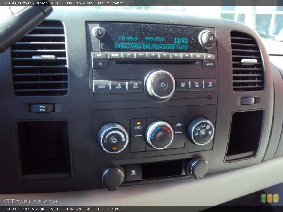 Dark Titanium Interior Controls for the 2009 Chevrolet Silverado 1500 LT Crew Cab #39264687