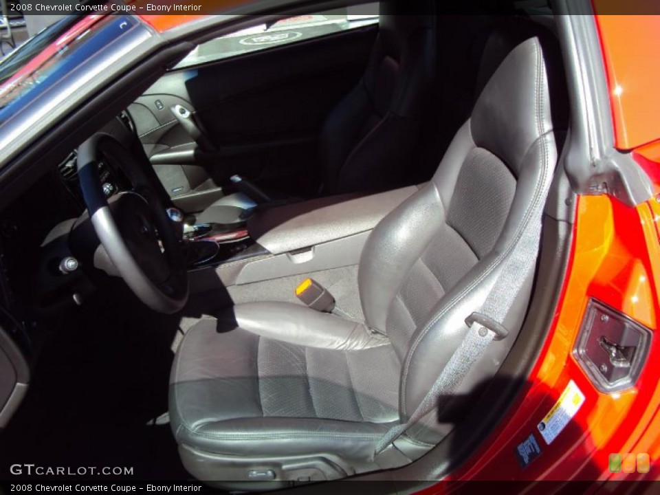 Ebony Interior Photo for the 2008 Chevrolet Corvette Coupe #39265215