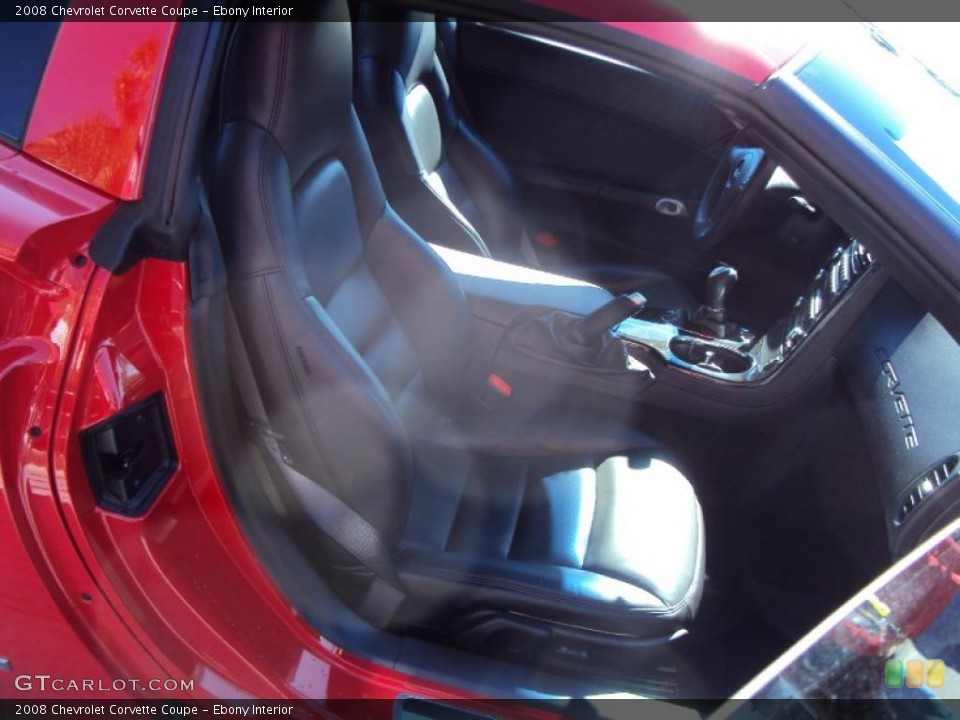 Ebony Interior Photo for the 2008 Chevrolet Corvette Coupe #39265231
