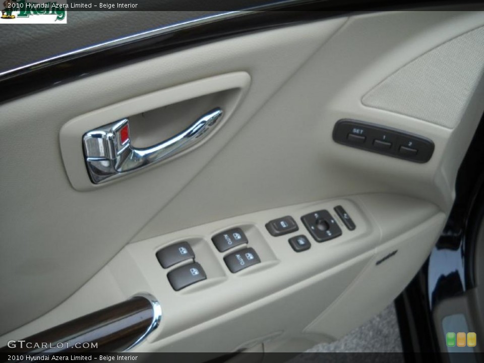 Beige Interior Controls for the 2010 Hyundai Azera Limited #39265307