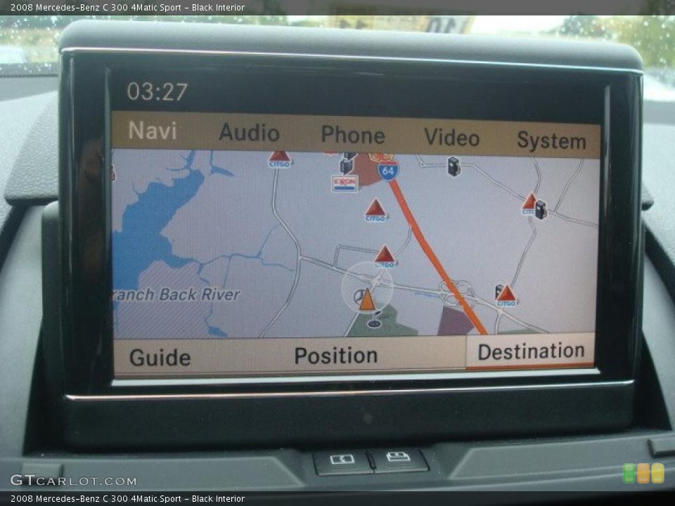 Black Interior Navigation for the 2008 Mercedes-Benz C 300 4Matic Sport #39266991