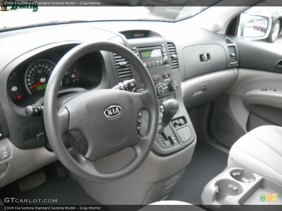 Gray Interior Prime Interior for the 2008 Kia Sedona  #39267079