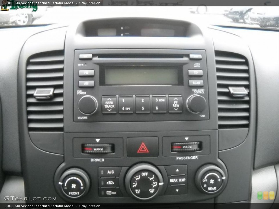 Gray Interior Controls for the 2008 Kia Sedona  #39267223