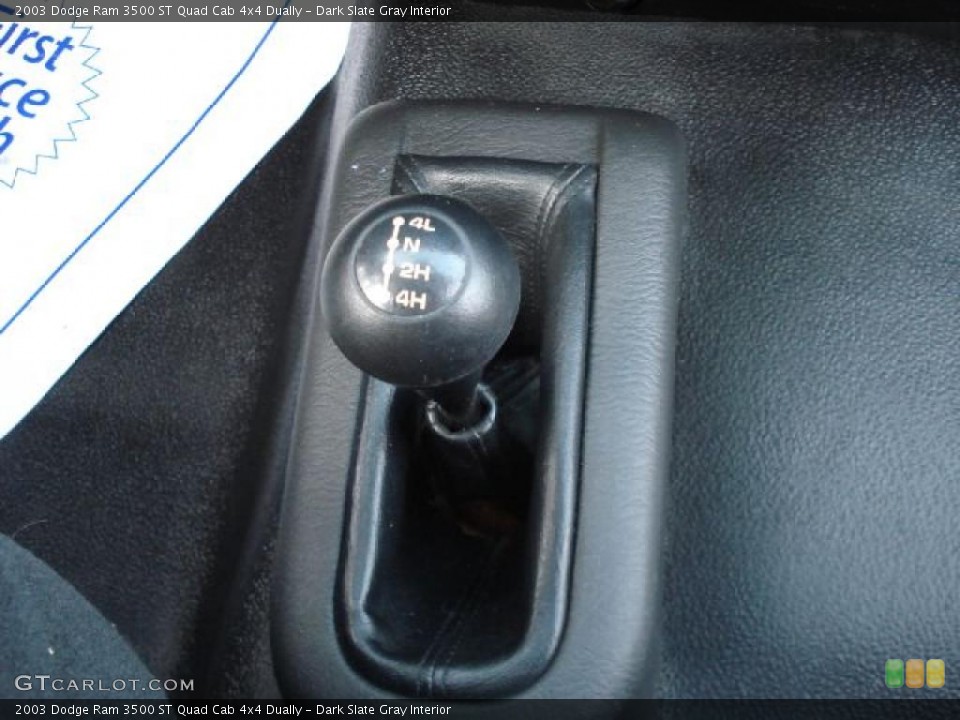 Dark Slate Gray Interior Controls for the 2003 Dodge Ram 3500 ST Quad Cab 4x4 Dually #39269107