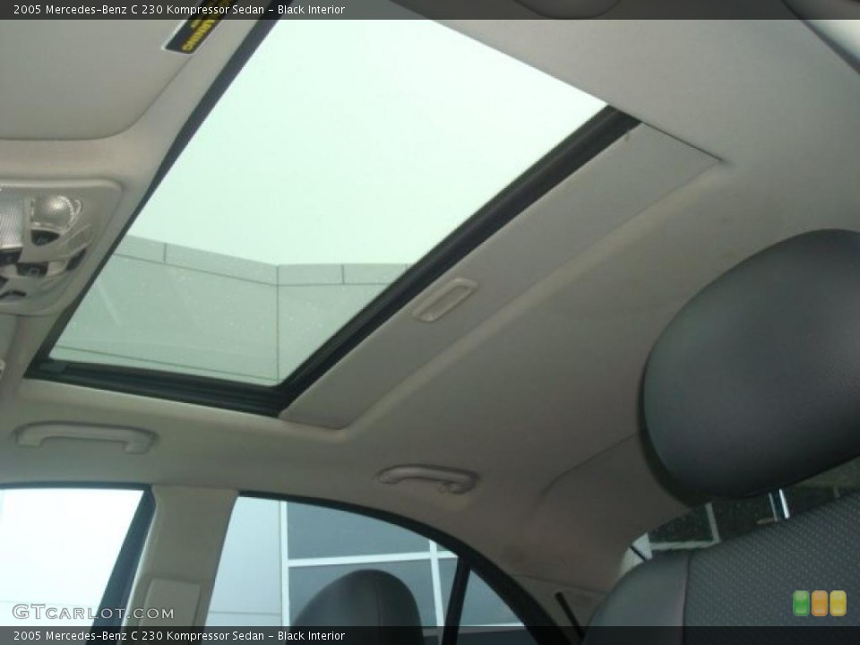 Black Interior Sunroof for the 2005 Mercedes-Benz C 230 Kompressor Sedan #39269343