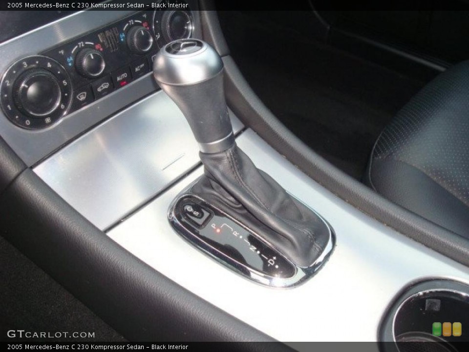 Black Interior Transmission for the 2005 Mercedes-Benz C 230 Kompressor Sedan #39269455