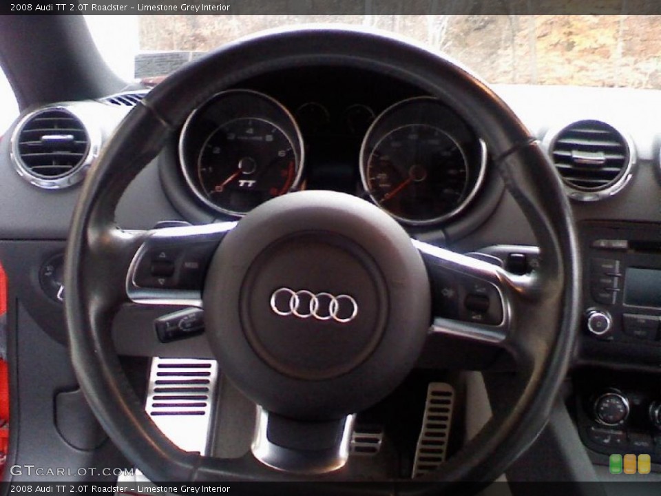 Limestone Grey Interior Steering Wheel for the 2008 Audi TT 2.0T Roadster #39270551