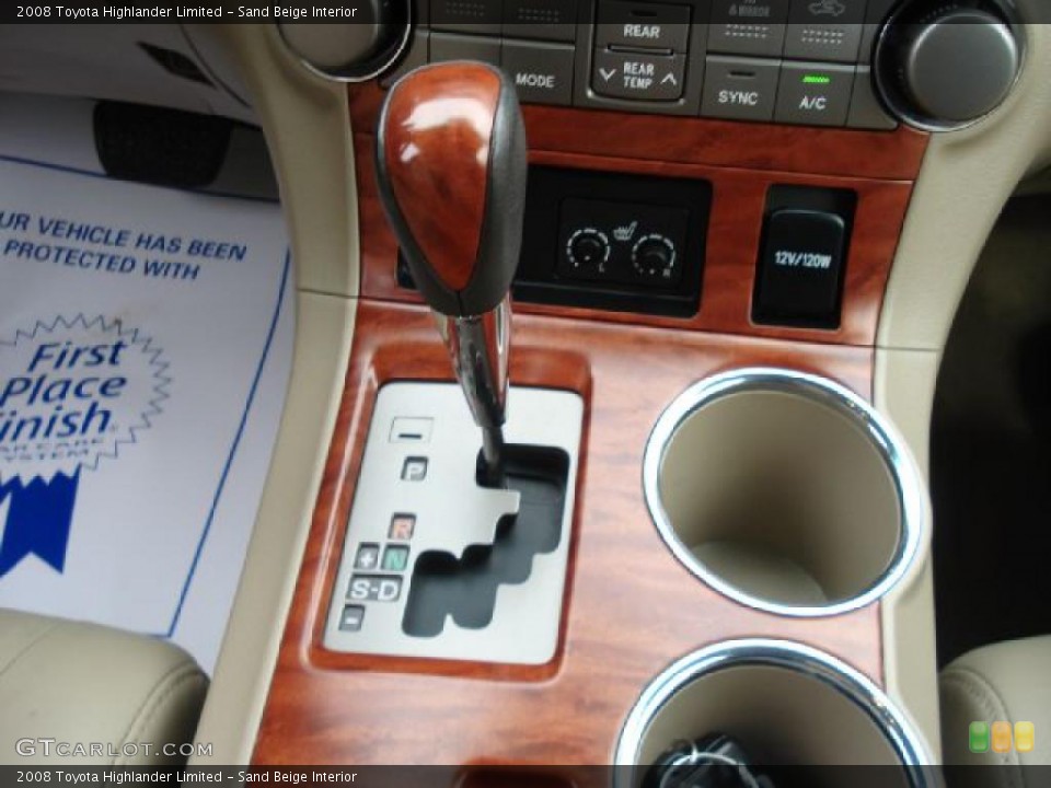 Sand Beige Interior Transmission for the 2008 Toyota Highlander Limited #39271395