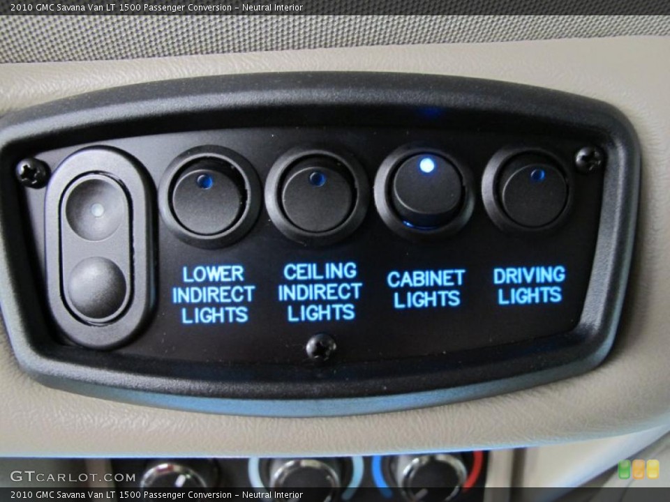 Neutral Interior Controls for the 2010 GMC Savana Van LT 1500 Passenger Conversion #39271703