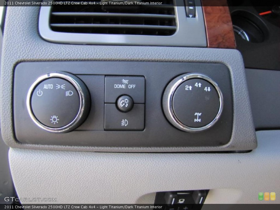 Light Titanium/Dark Titanium Interior Controls for the 2011 Chevrolet Silverado 2500HD LTZ Crew Cab 4x4 #39276427
