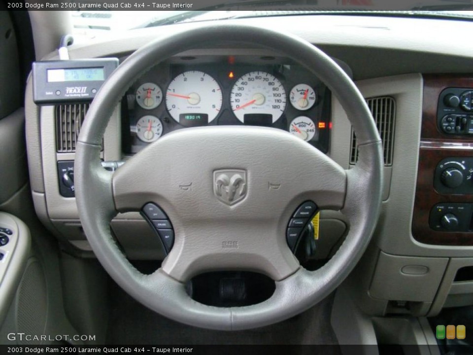 Taupe Interior Steering Wheel for the 2003 Dodge Ram 2500 Laramie Quad Cab 4x4 #39277491