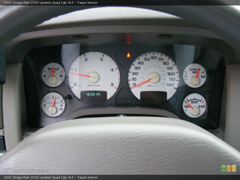 Taupe Interior Gauges for the 2003 Dodge Ram 2500 Laramie Quad Cab 4x4 #39277507