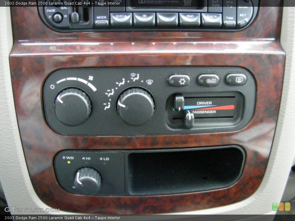 Taupe Interior Controls for the 2003 Dodge Ram 2500 Laramie Quad Cab 4x4 #39277575