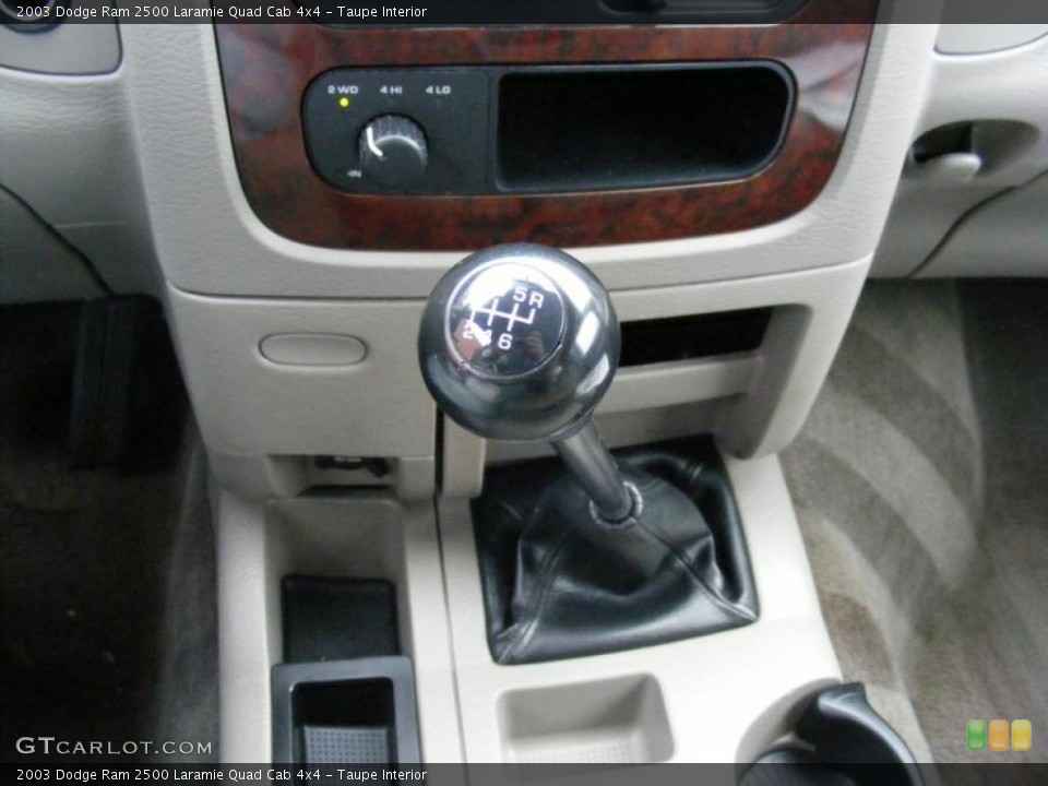 Taupe Interior Transmission for the 2003 Dodge Ram 2500 Laramie Quad Cab 4x4 #39277591
