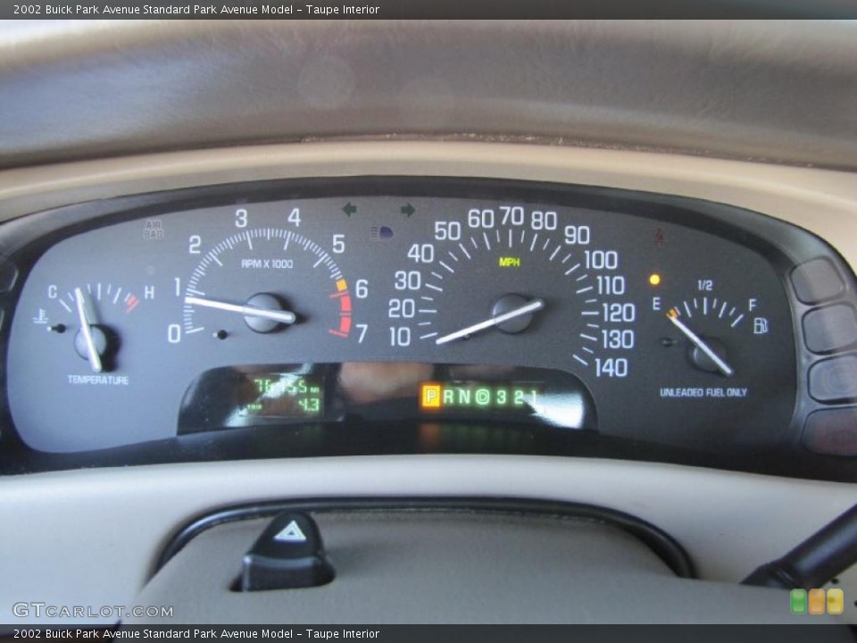 Taupe Interior Gauges for the 2002 Buick Park Avenue  #39277651