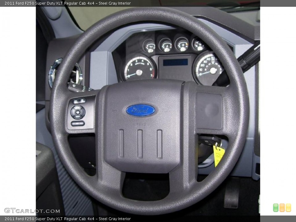 Steel Gray Interior Steering Wheel for the 2011 Ford F250 Super Duty XLT Regular Cab 4x4 #39277771