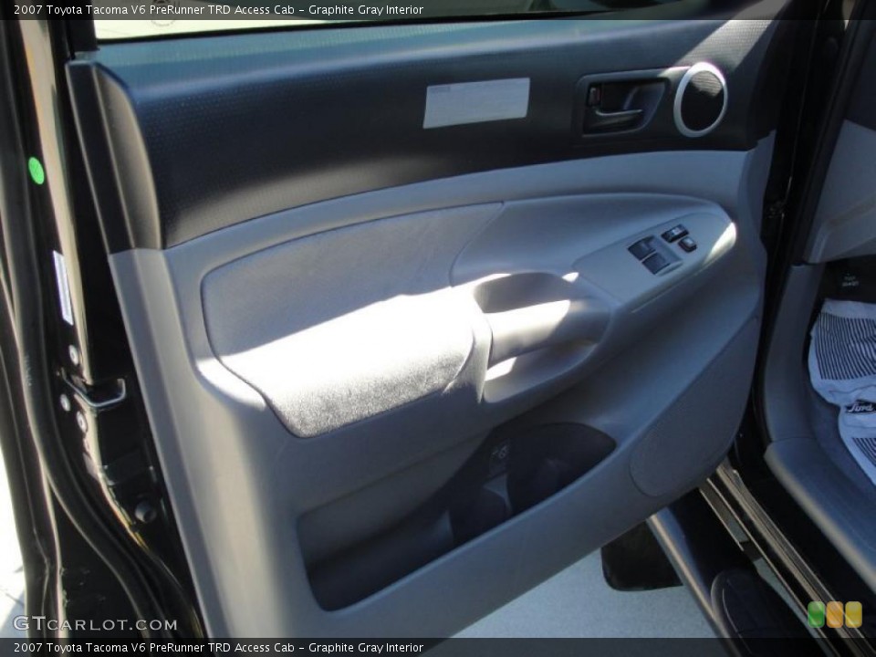 Graphite Gray Interior Door Panel for the 2007 Toyota Tacoma V6 PreRunner TRD Access Cab #39278999