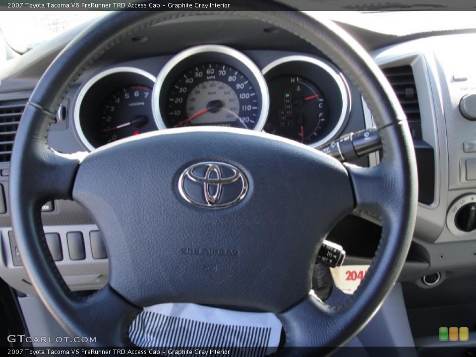 Graphite Gray Interior Steering Wheel for the 2007 Toyota Tacoma V6 PreRunner TRD Access Cab #39279139